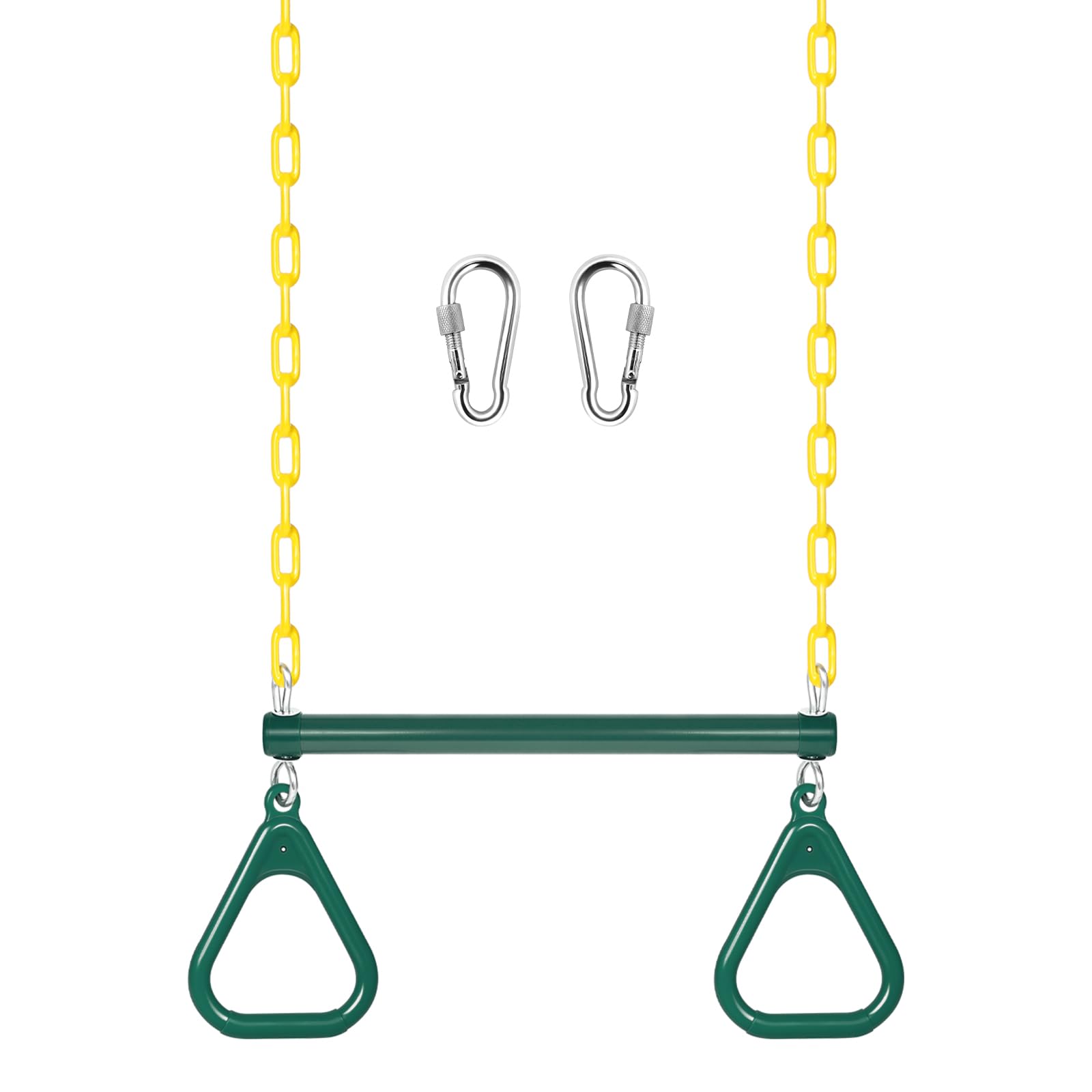 LadyRosian gym rings trapeze bar 16-inch installation ready.