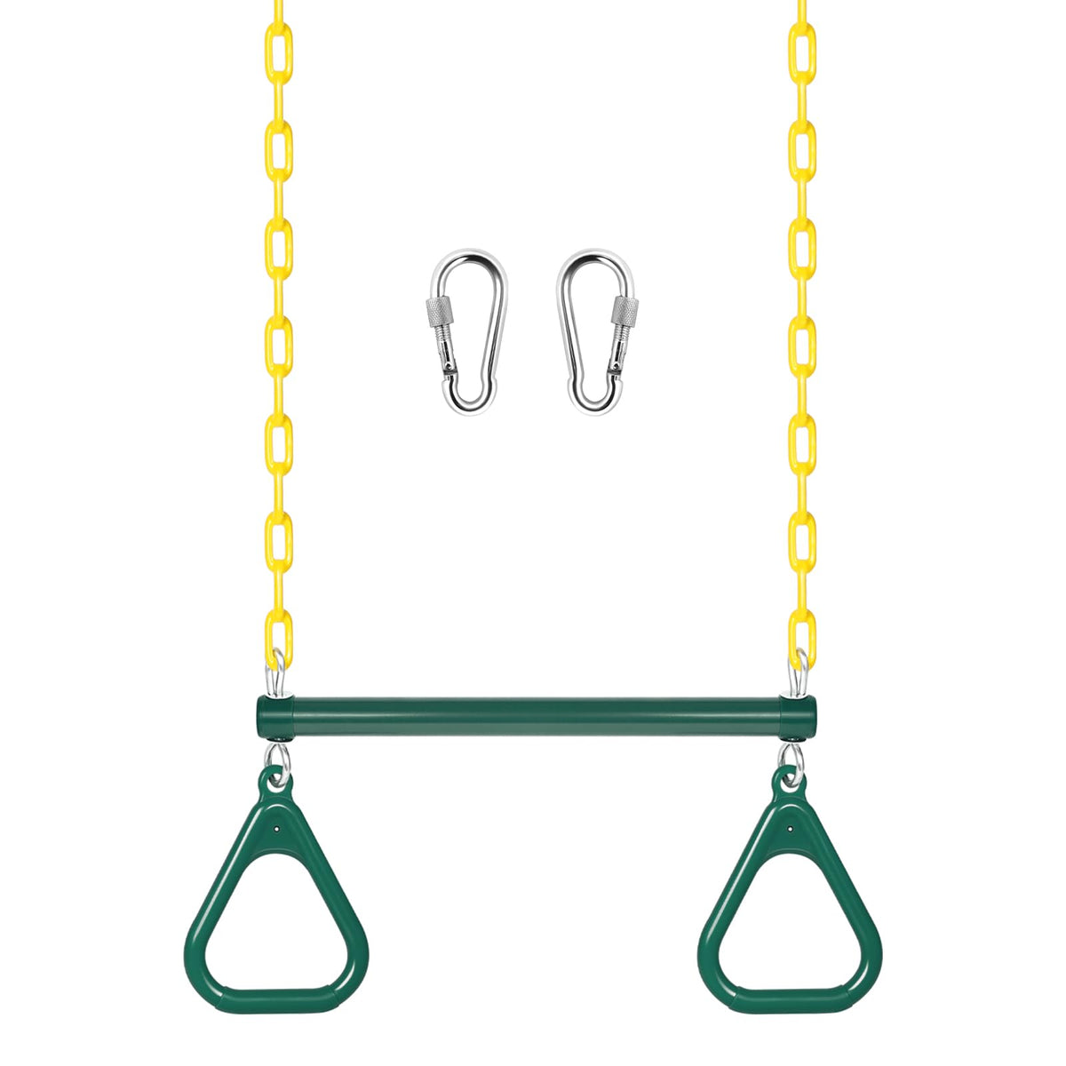 LadyRosian gym rings trapeze bar 16-inch installation ready.