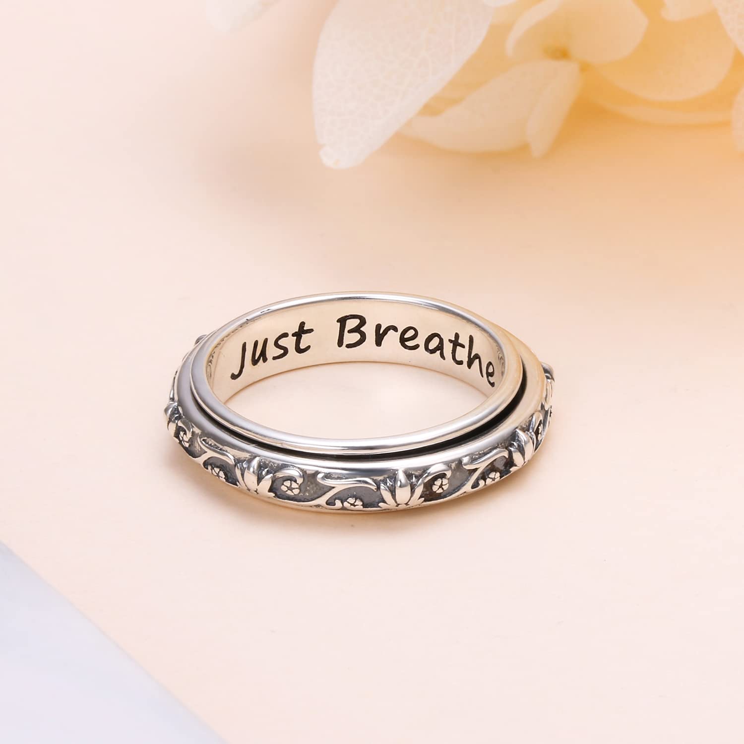 Ladytree size 7 ring designed for comfortable wear and quick on/off.