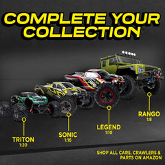 LAEGENDARY RC Car ready out-of-box enables immediate fun.