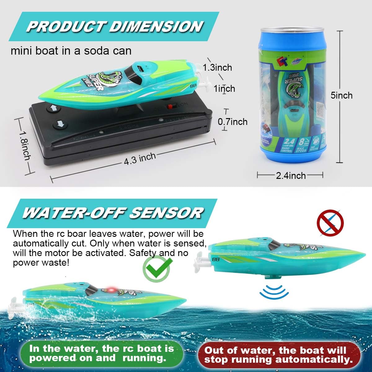 LAFALA RC boat LED lights create magical ambiance during night pool fun