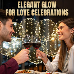Lagarto soft warm glow from light-up balloons in scene