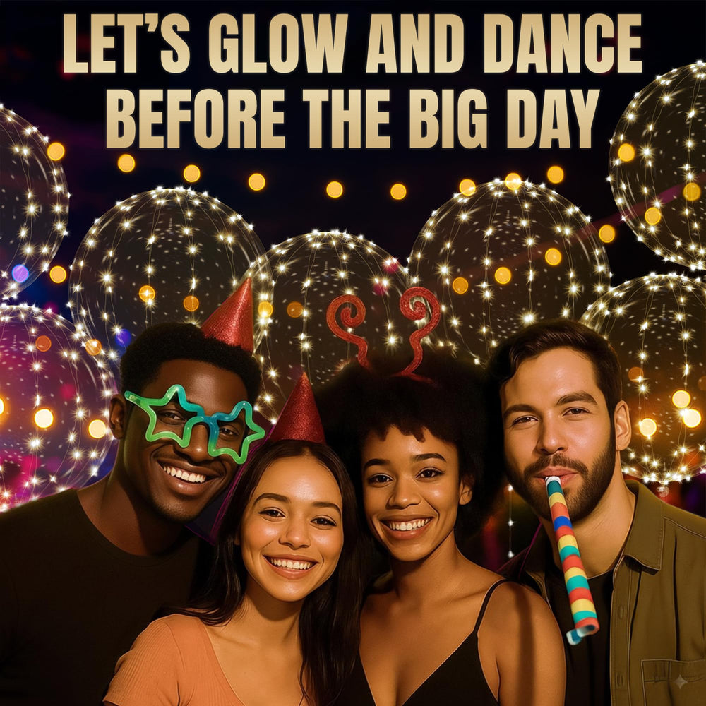 Lagarto 10-pack of gold-light balloons ready for events