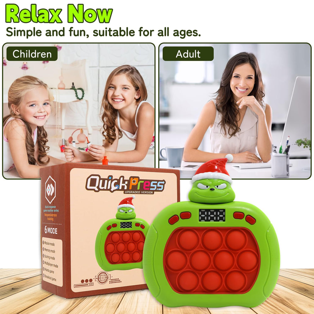 LAHAND Quick Push Bubble Game yellow duck bubble buttons close-up