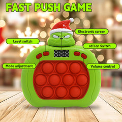 LAHAND Quick Push Bubble Game yellow duck LED display active