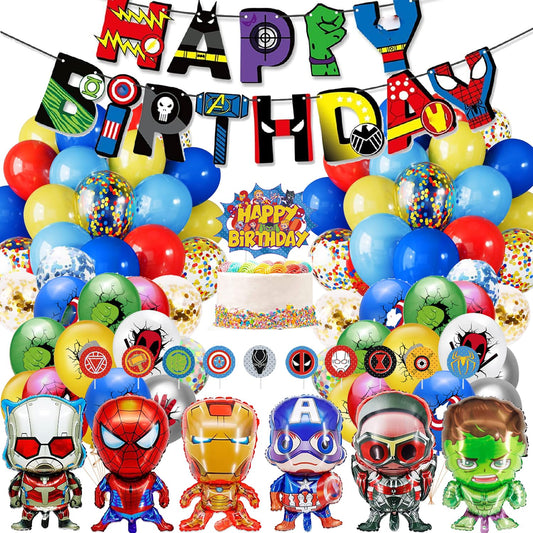 LAIKETE large foil balloons for kid's birthday backdrop, bold and reusable