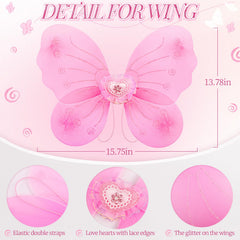 Lainlight pink tutu skirt, multi-layer gauze for fluffy, breathable movement during play.