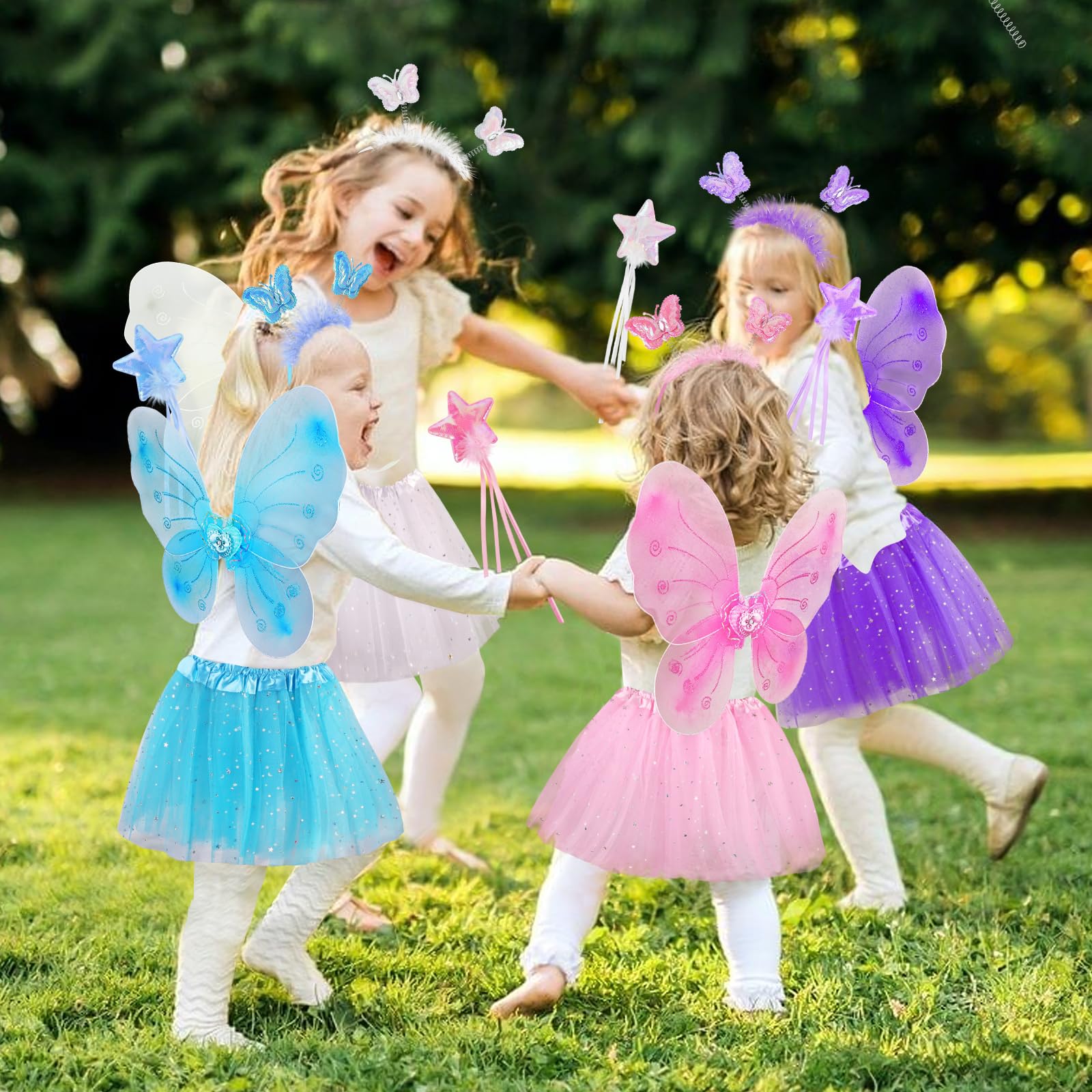Lainlight 4-piece princess cosplay bundle, ideal gift for creative pretend play.