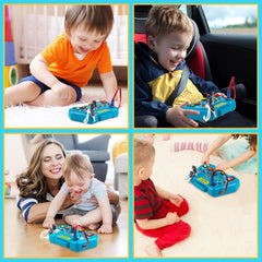Laiydontos LED Busy Board travel-friendly design supports on-the-go learning.