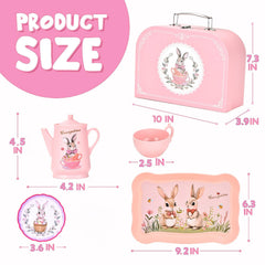 Lajeje Bunny Tea Set 22 desserts add colorful sensory details