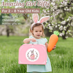 Lajeje Bunny Tea Set serving tray keeps play tidy and portable