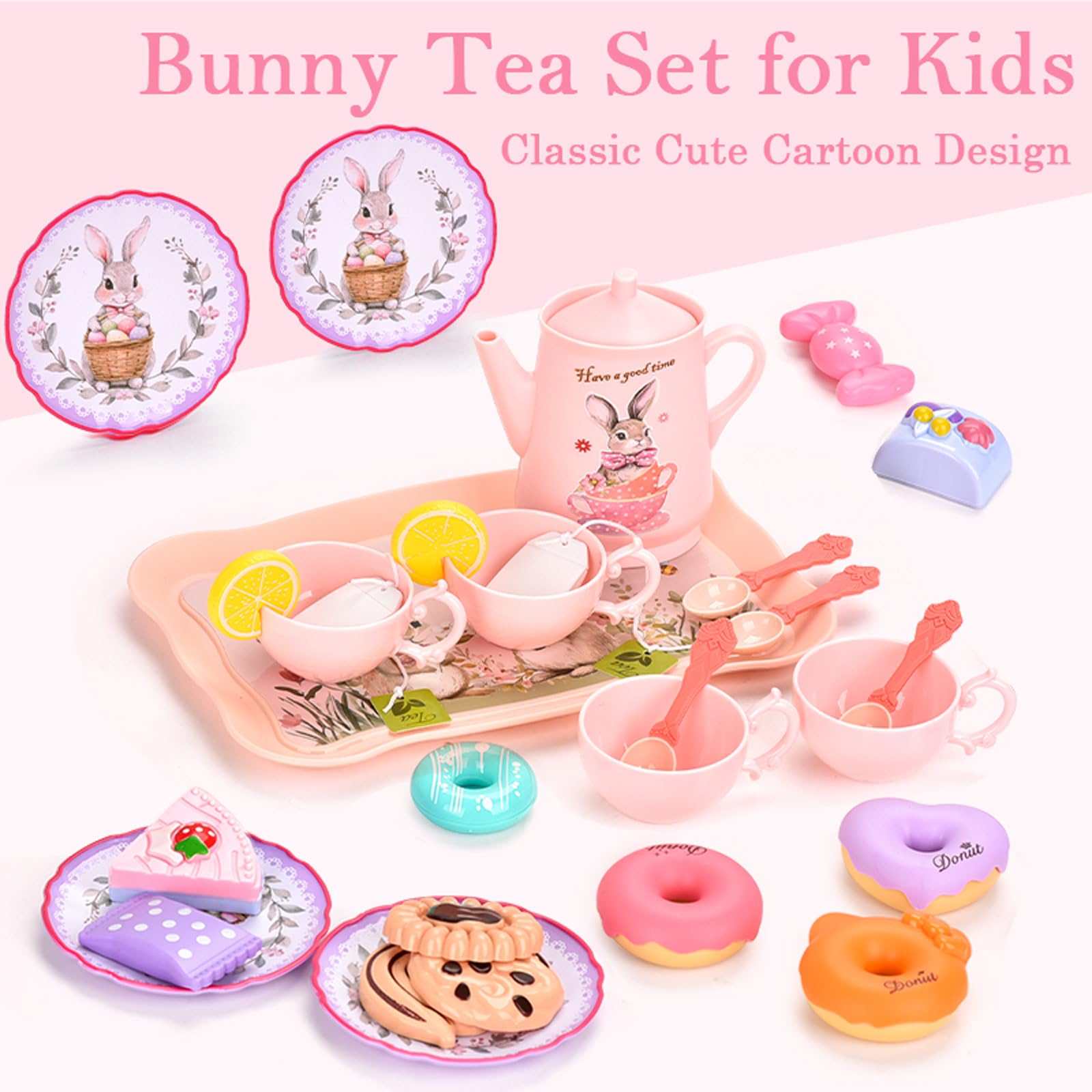 Lajeje Bunny Tea Set spoons inviting creative role play and serving