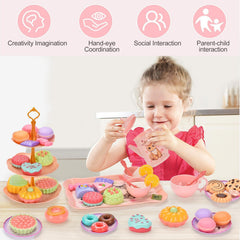 Lajeje Cat Tea Set desserts close-up adds tasty-looking accessories for pretend parties.
