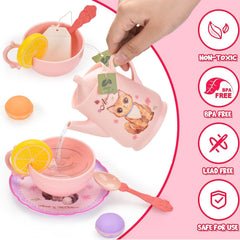 Lajeje Cat Tea Set serving tray keeps playtime organized and neat.