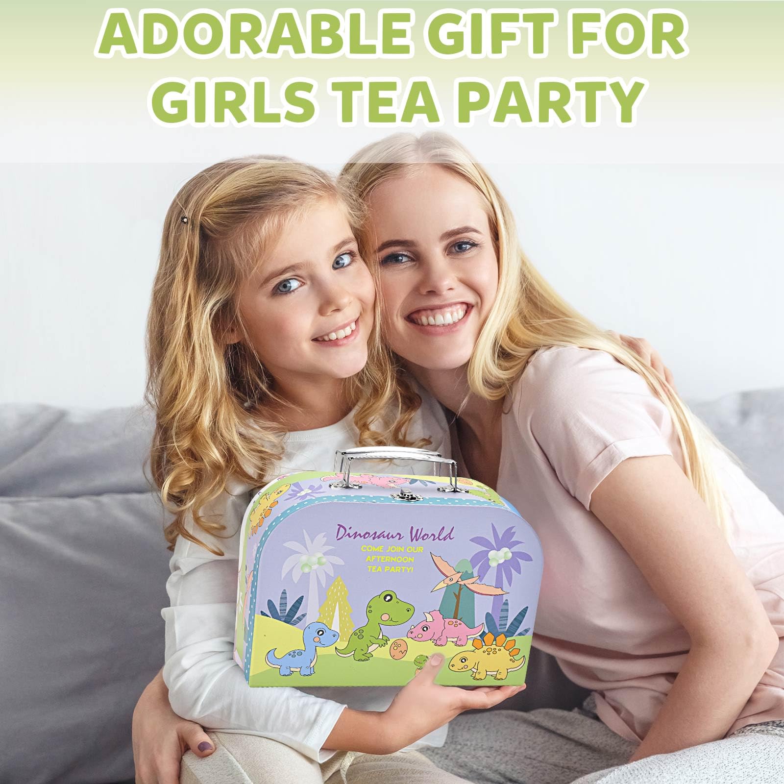Lajeje dinosaur carrying case with alloy handle for easy transport.