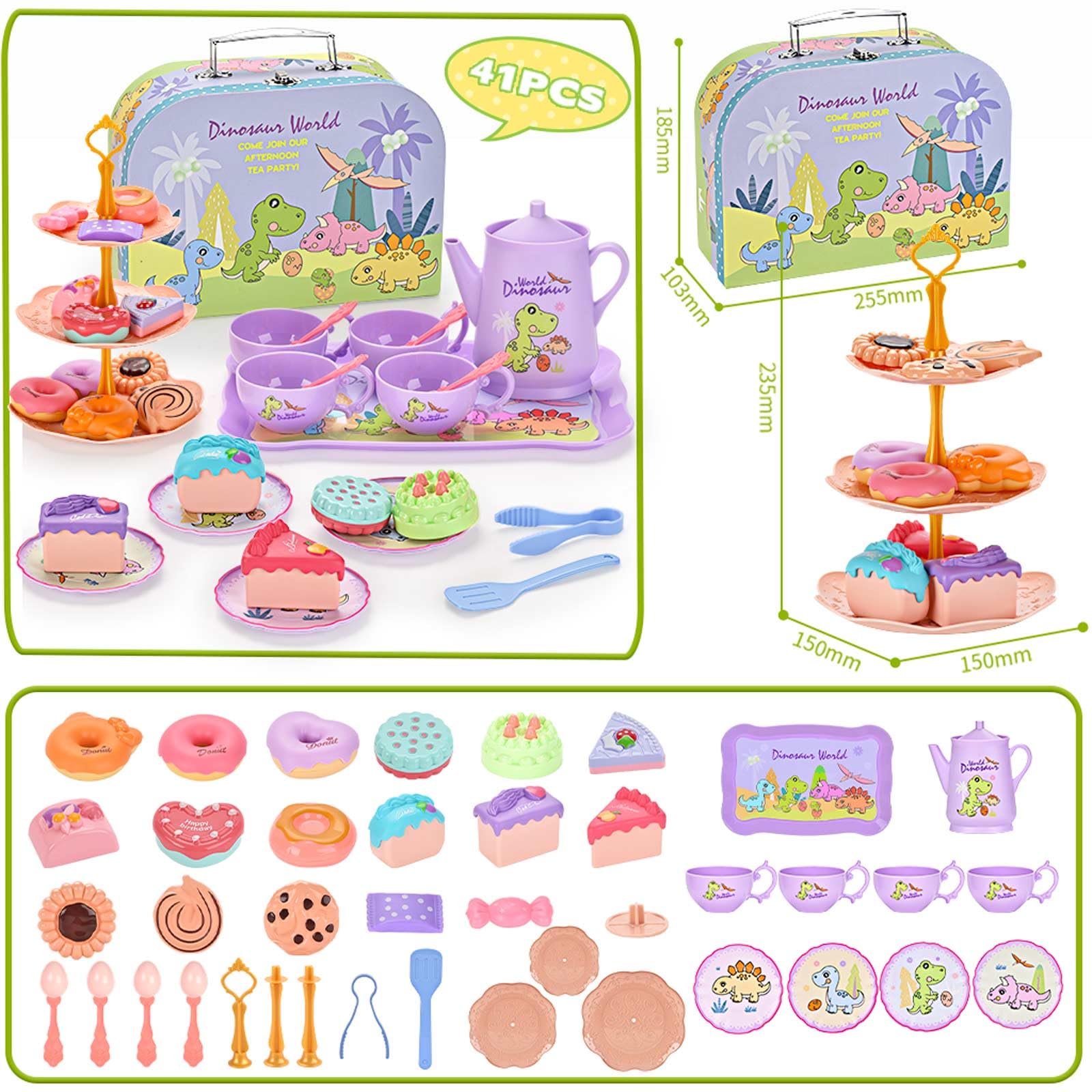 Lajeje plates and spoons complete a colorful dessert service for storytelling moments.