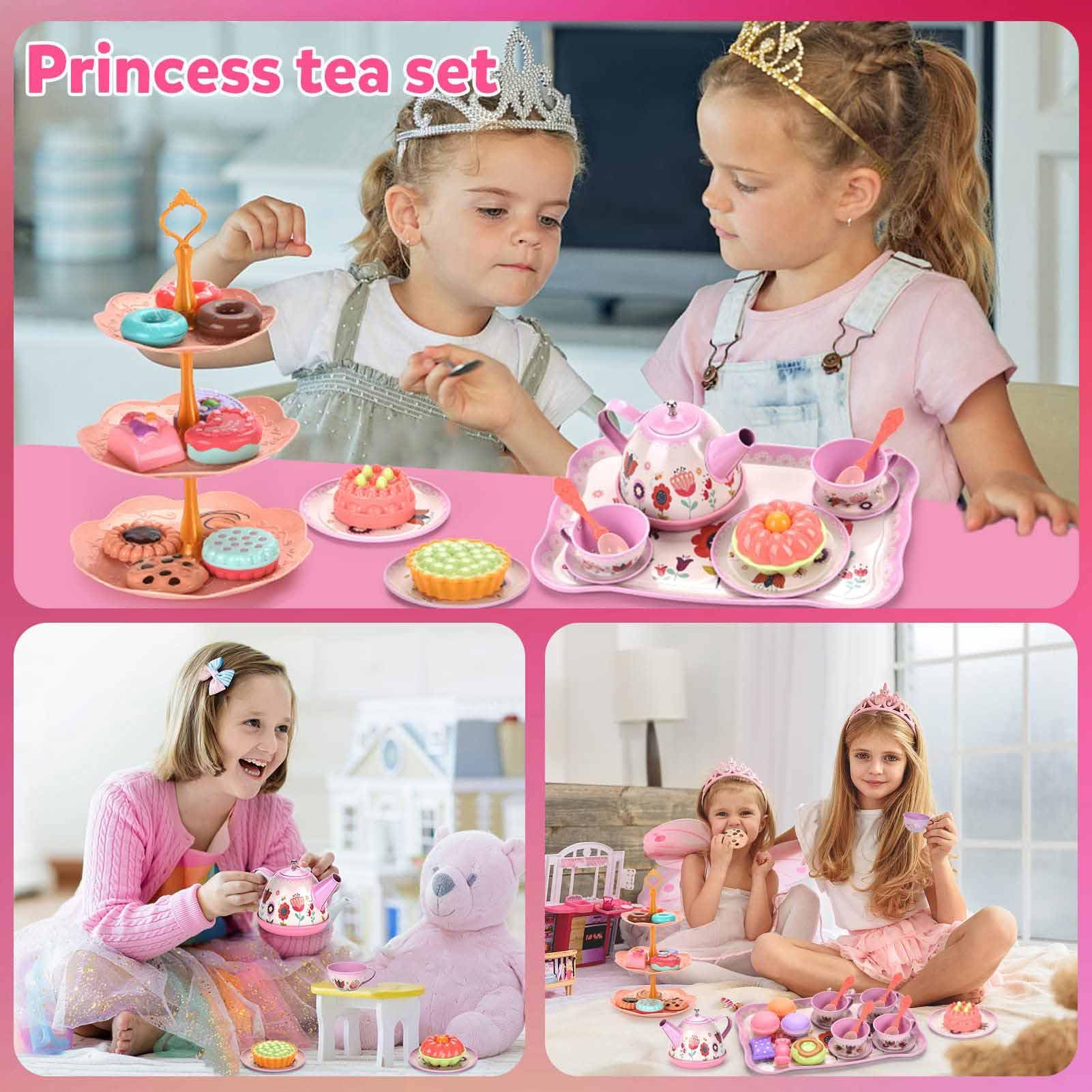 Lajeje pastry servers to help serve treats in pretend tea time