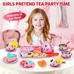 Close-up shows unicorn design on Lajeje tea set inspiring magical storytelling