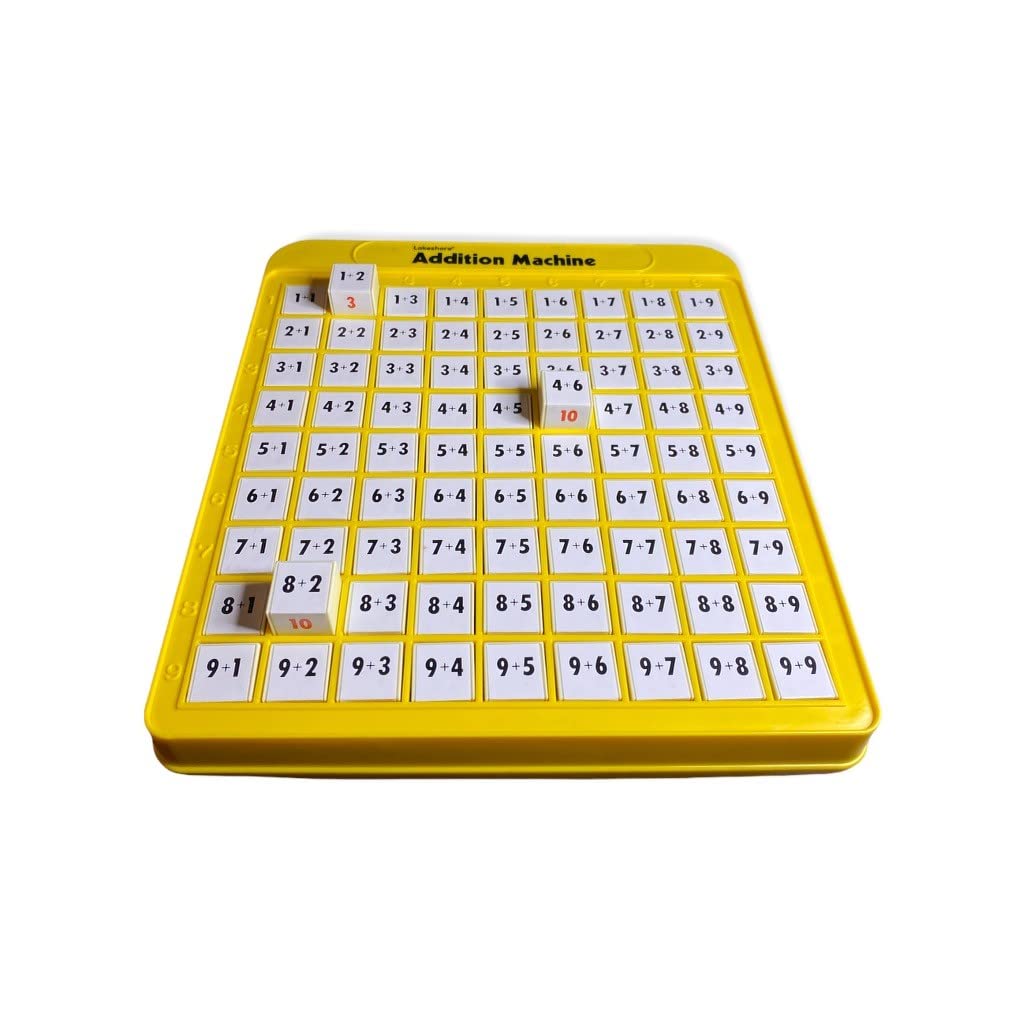 Lakeshore Addition Machine demonstrates one-handed operation for quick tasks.