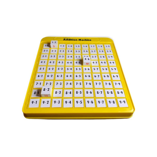 Lakeshore Addition Machine demonstrates one-handed operation for quick tasks.