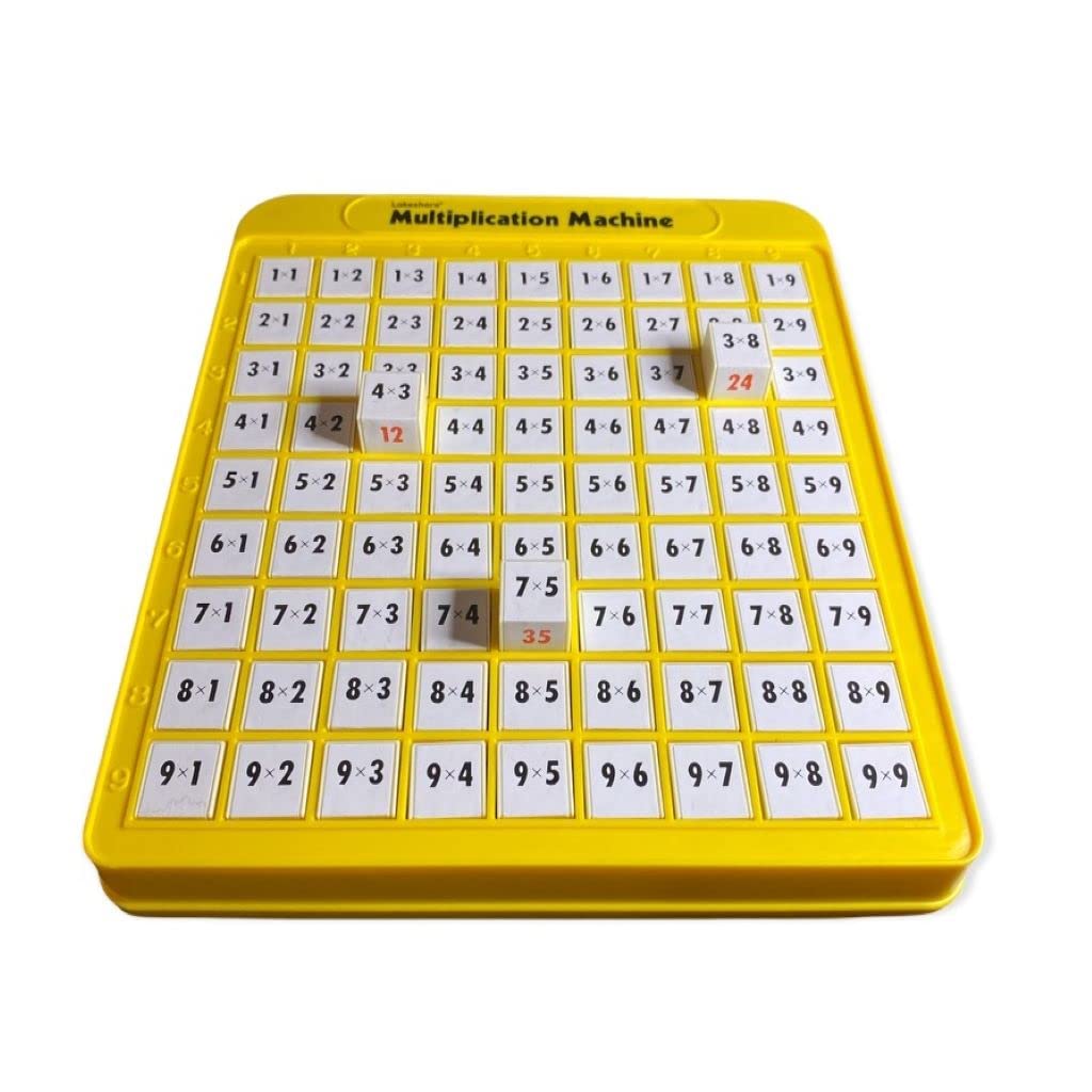 Lakeshore Multiplication Machine self-checking display provides instant answers during learning sessions.