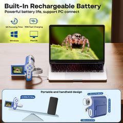 LAKWAR LED lights adjust brightness for comfortable, detailed viewing in varying light.
