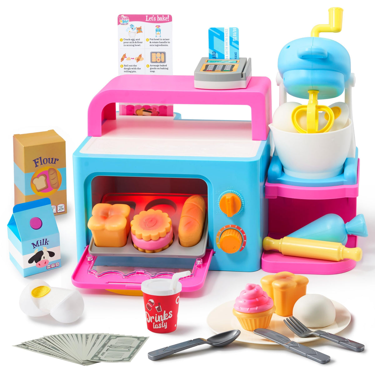 Lalalark Bakery Shop oven with light and sound for immersive pretend baking
