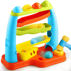 lalalark ball drop toy four-level track engages toddlers and boosts coordination.