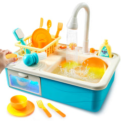 Lalalark color-changing play sink with running water for immersive pretend play.