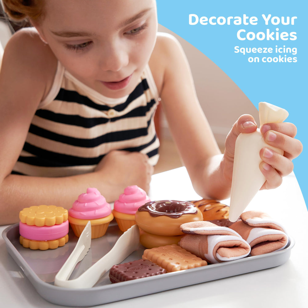Lalalark Cookie Play Food Set cupcakes for colorful pretend treats and storytelling.