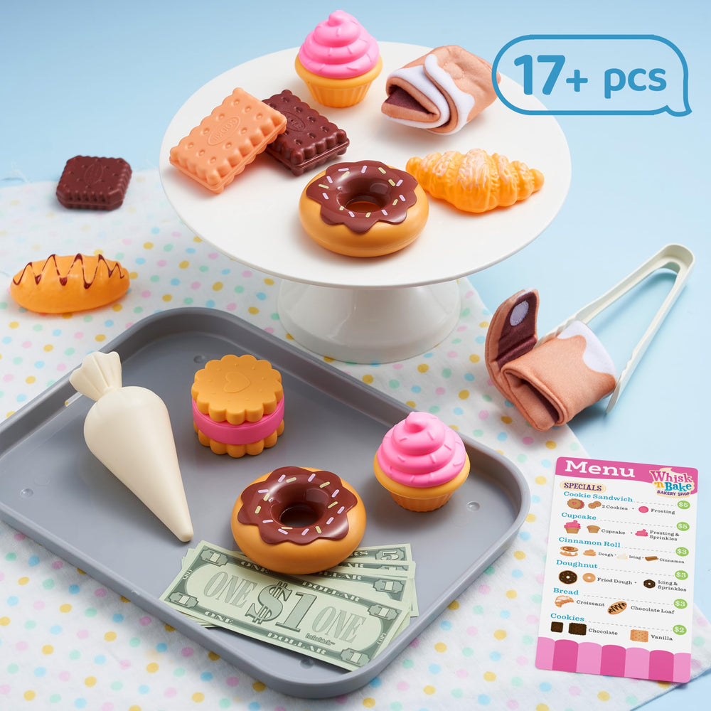 Lalalark Cookie Play Food Set donuts for vibrant, engaging snack-time role-play.