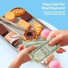 Lalalark Cookie Play Food Set menu for educational pretend ordering and sequencing.