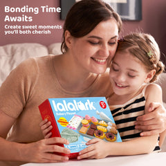 Lalalark Cookie Play Food Set pretend kitchen for collaborative, imaginative adventures.