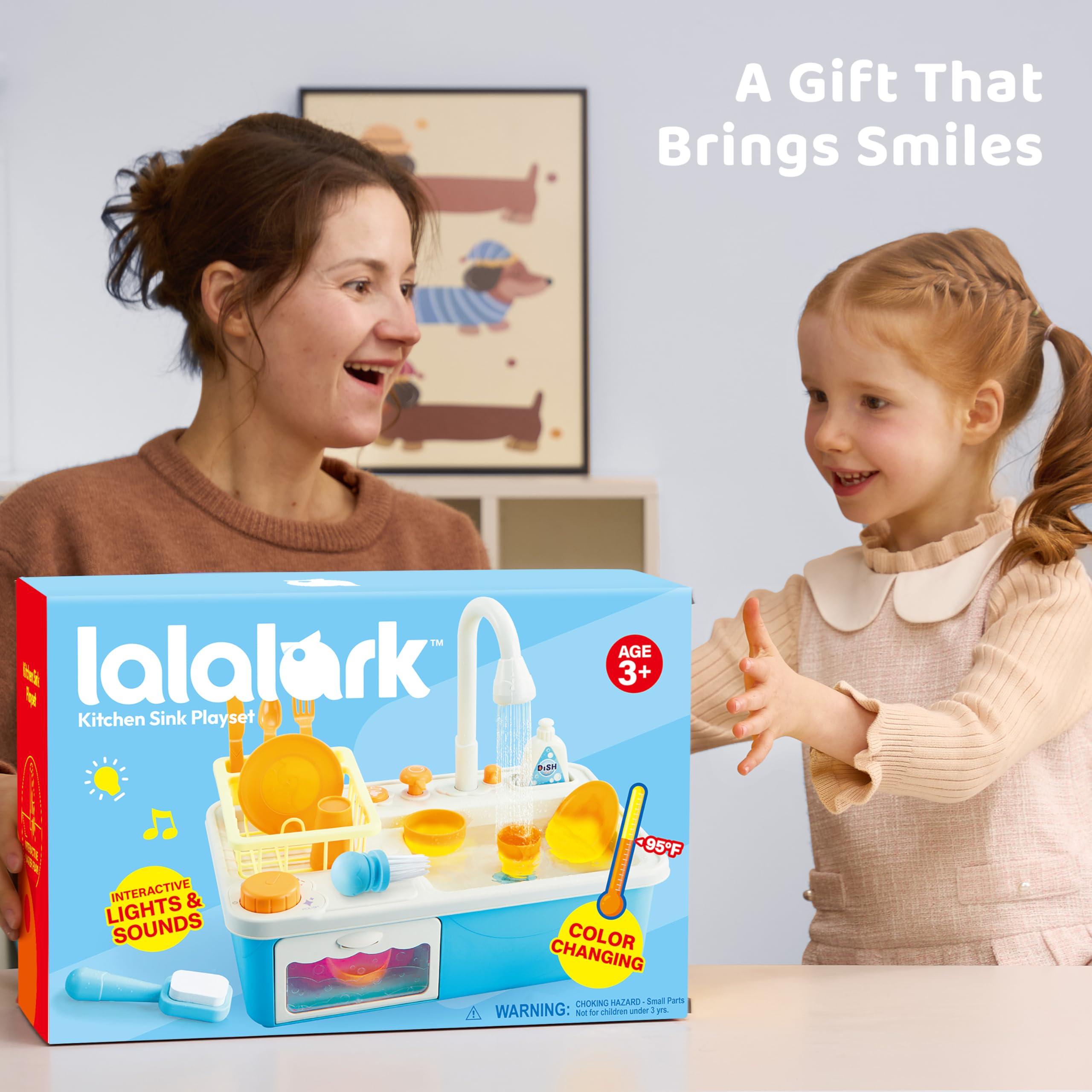 Lalalark lightweight durable plastic design makes portable play easy.