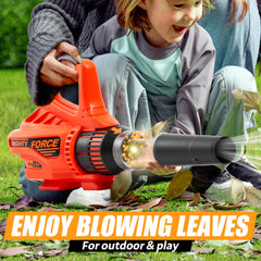 lalalark Mighty Force leaf blower lights and sounds in action for immersive play