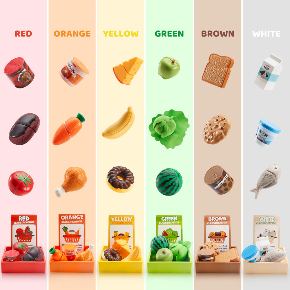 Lalalark color cards support color recognition with fun sorting activities.