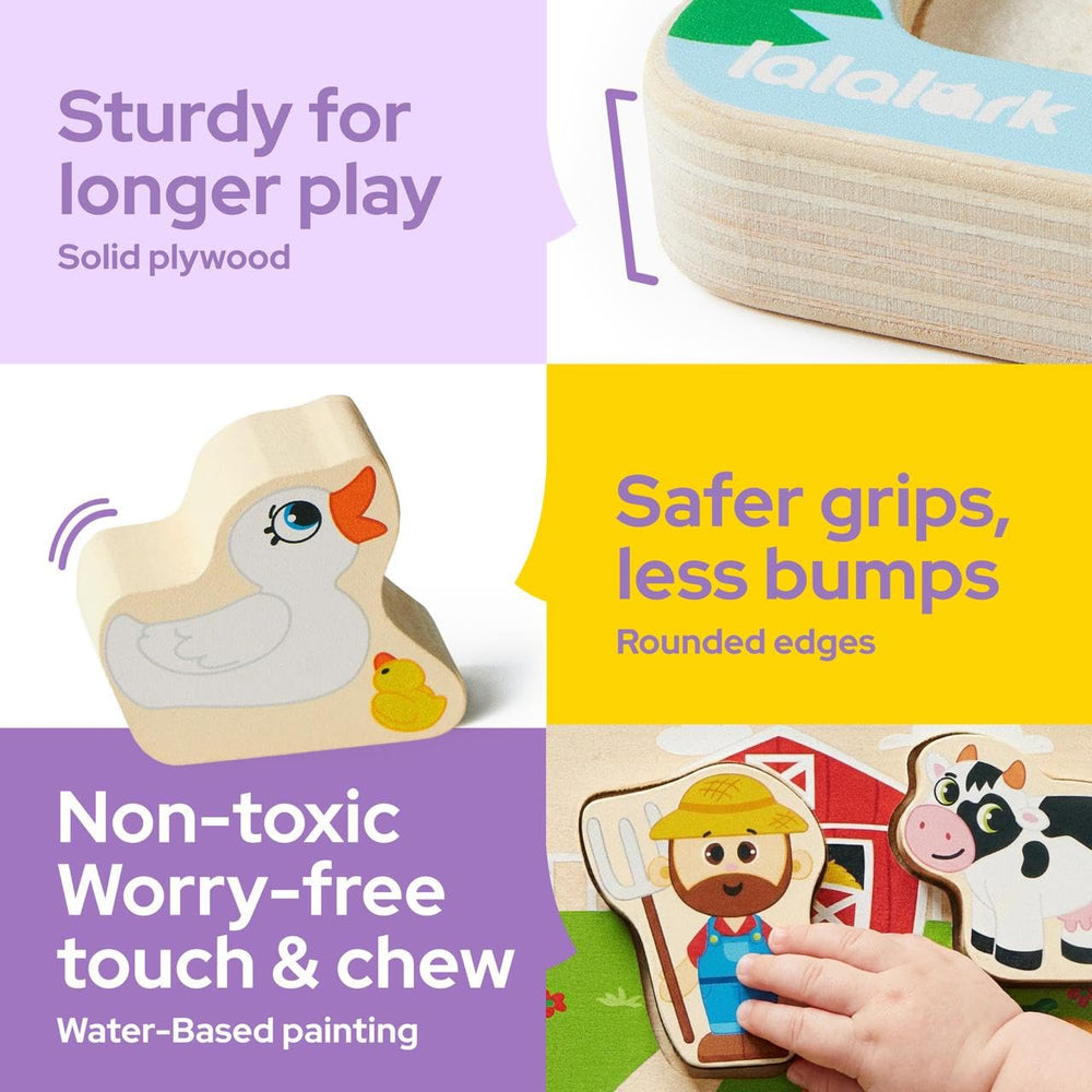 lalalark puzzle blocks stackable for creativity and imaginative play