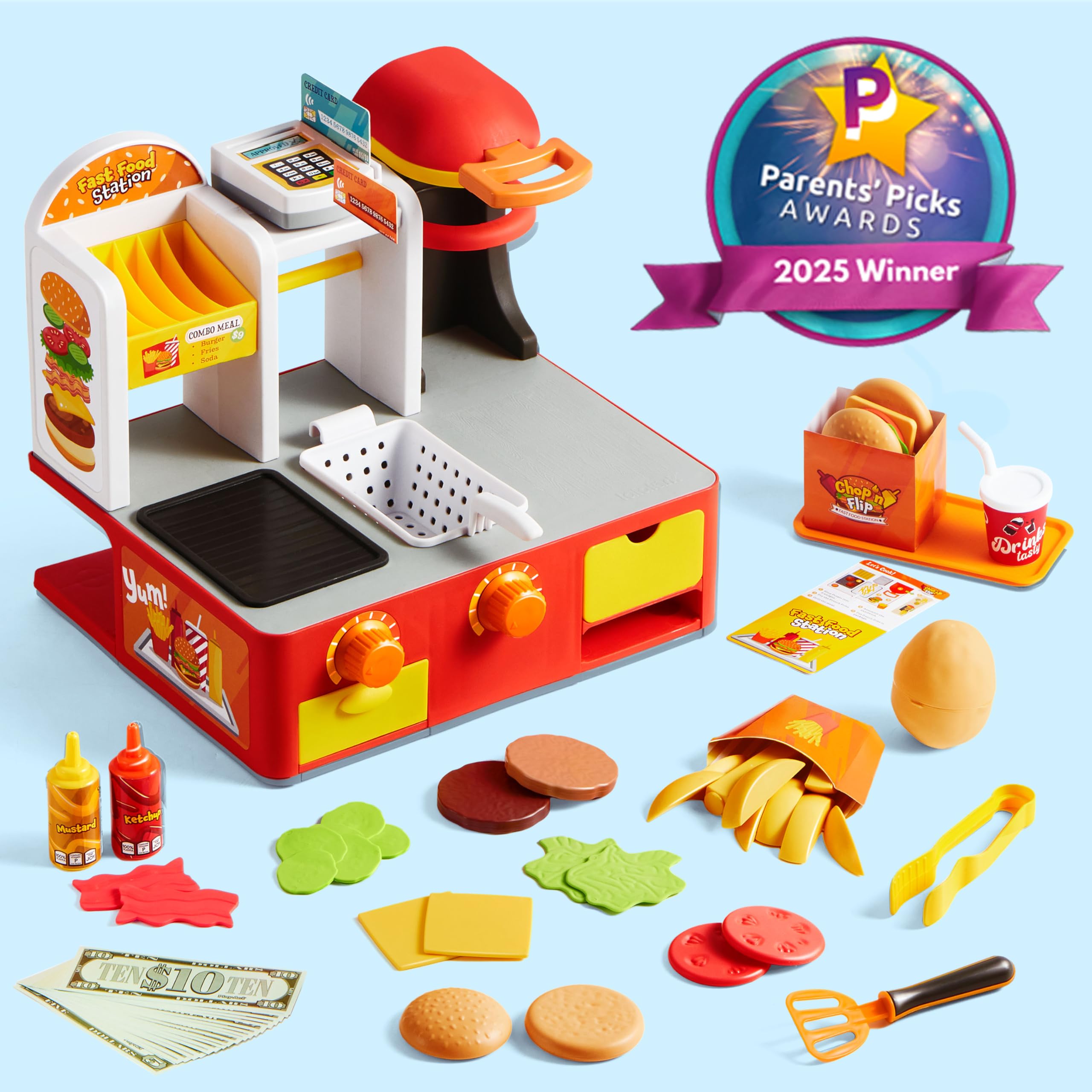 Lalalark burger wrap completes the fast-food dining pretend setup