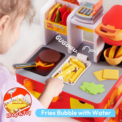 Lalalark grill area with lights and sounds enhances cooking pretend play