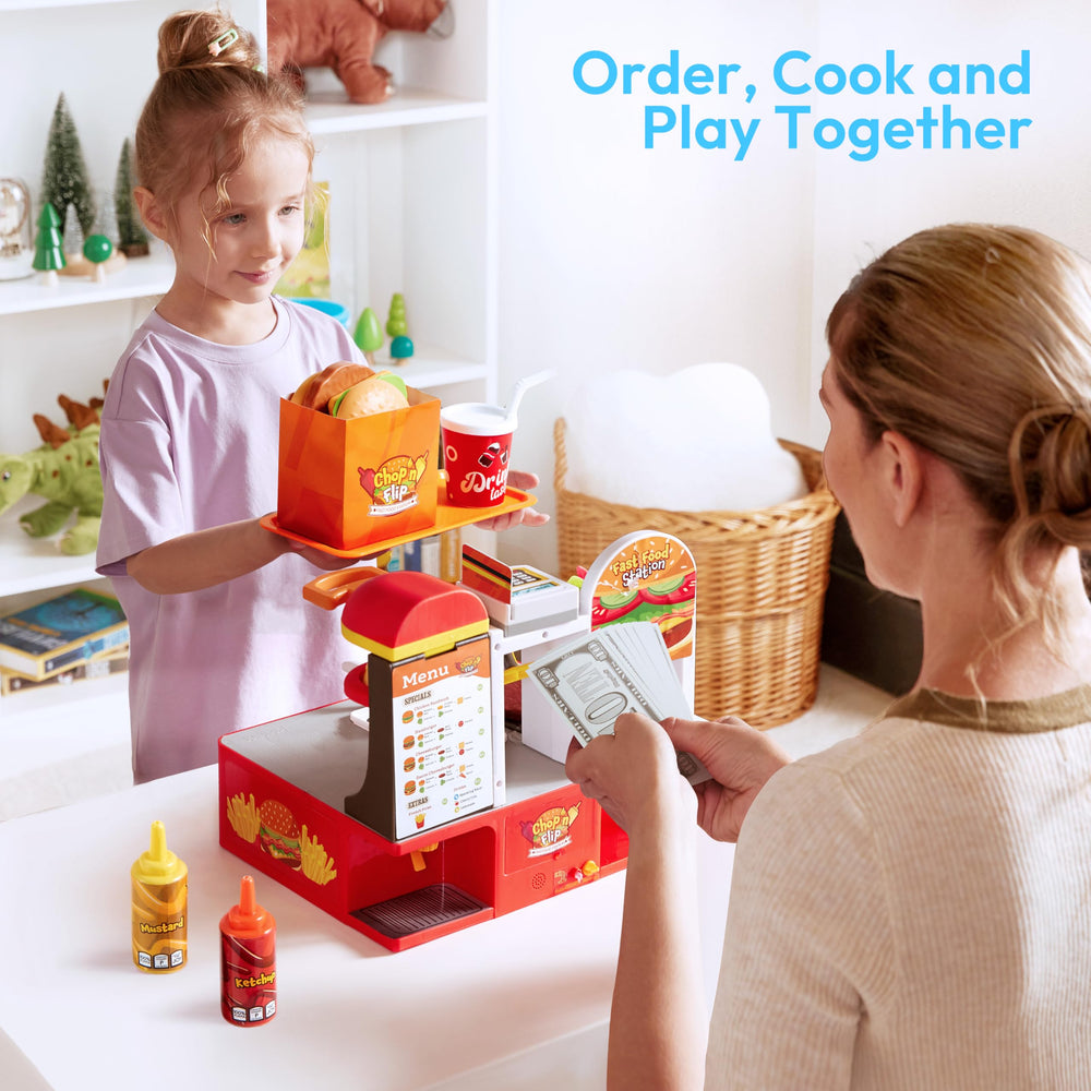 Lalalark included tongs and spatula for interactive cooking tasks
