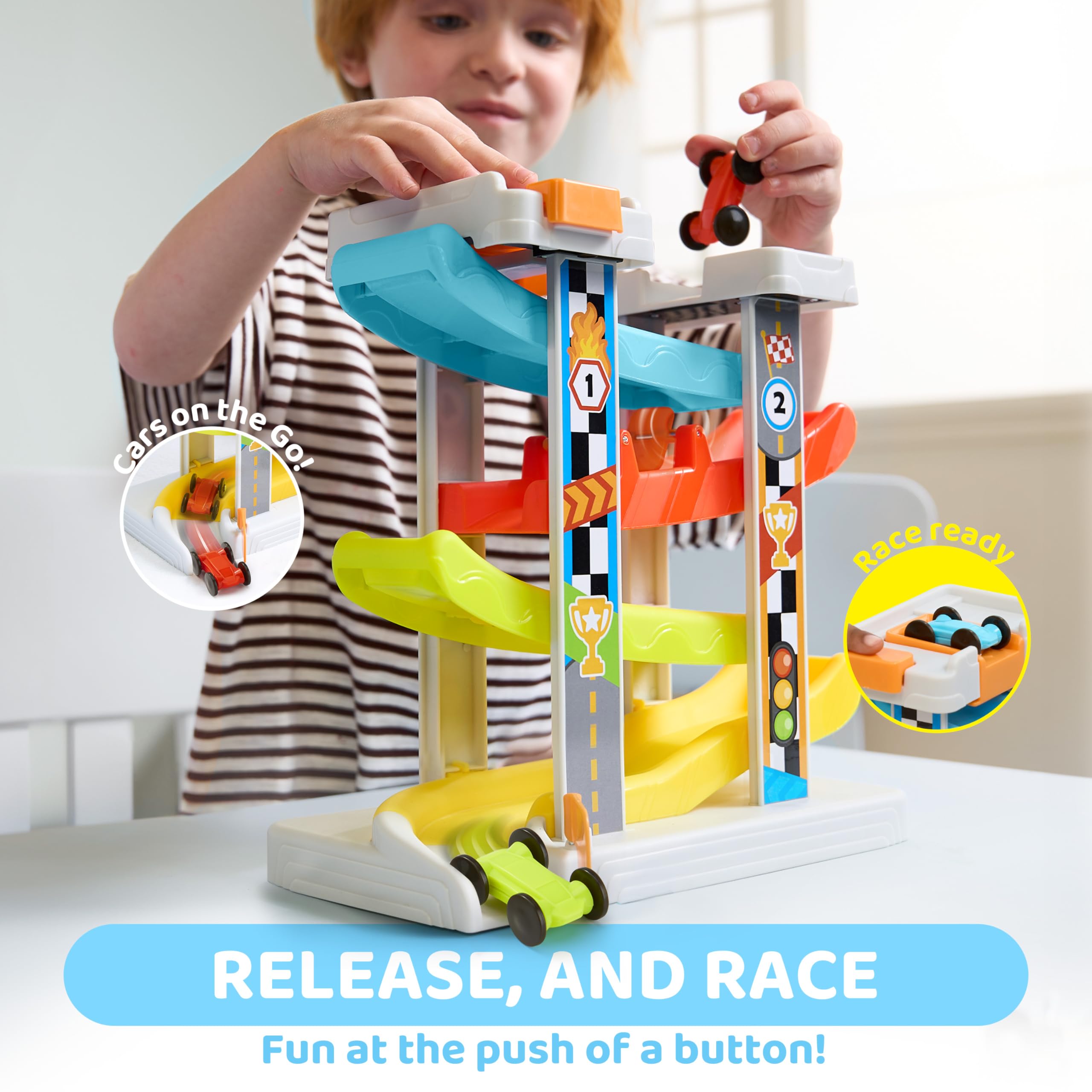 lalalark Toddler-Sized Cars fit little hands for easy grip and safe play sessions