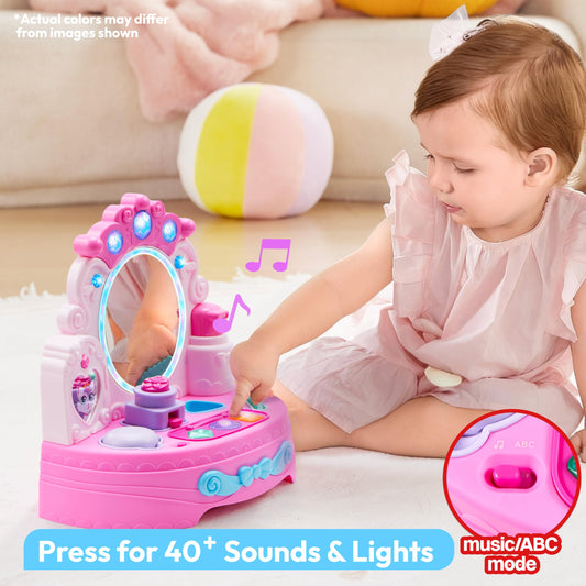 lalalark toddler vanity animal-theme design sparks imaginative storytelling