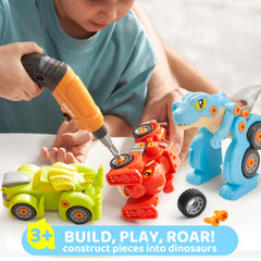 Lalalark Triceratops transform truck for durable, easy-grip play.