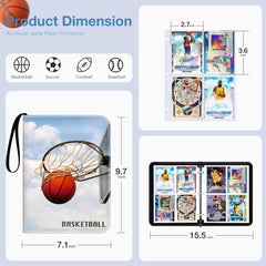 Lalasu basketball card binder wristband for easy on the go transport