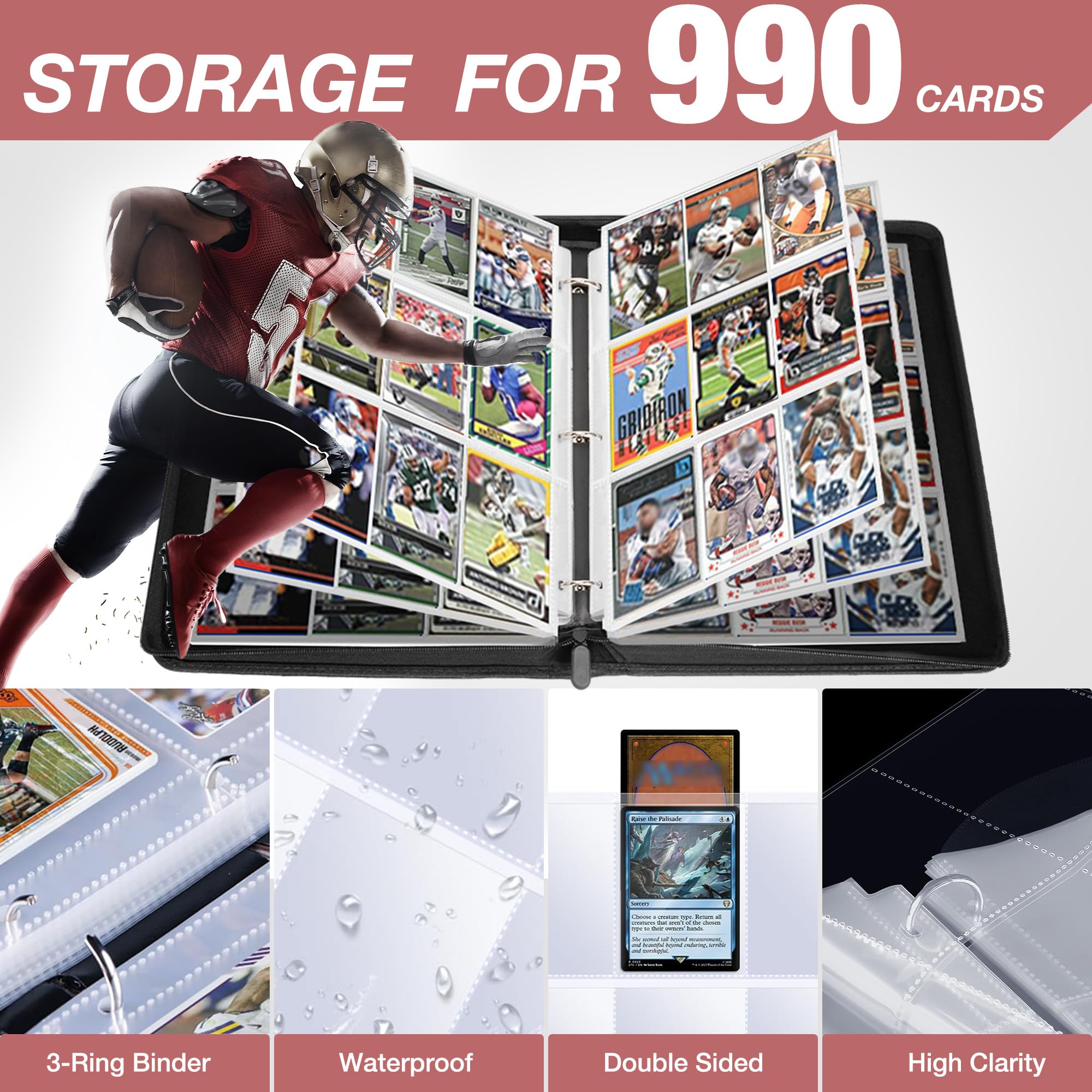 Lalasu 9-pocket pages bundle keeps rare cards neatly organized for easy viewing