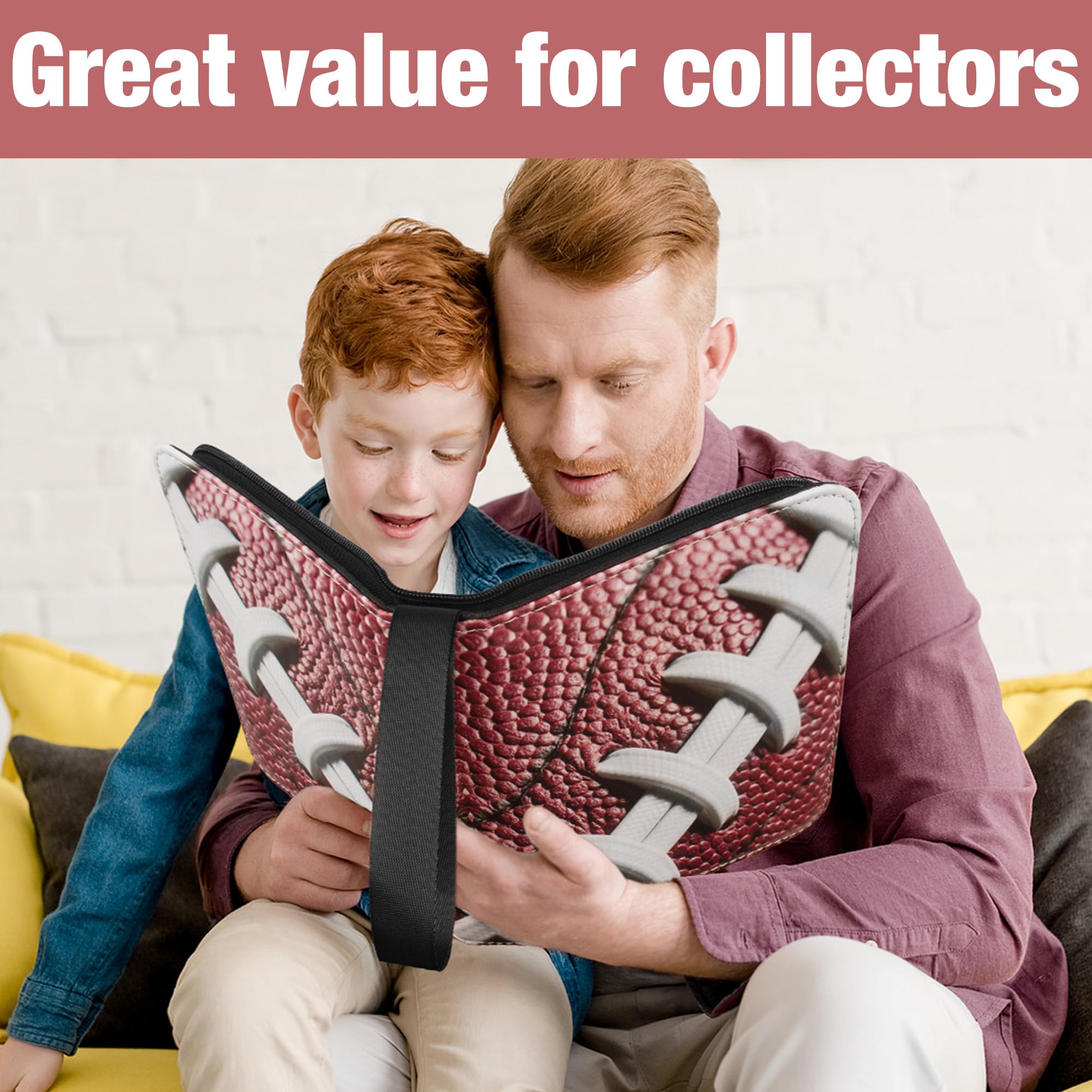 Lalasu binder with water-resistant PU leather exterior protects your collection