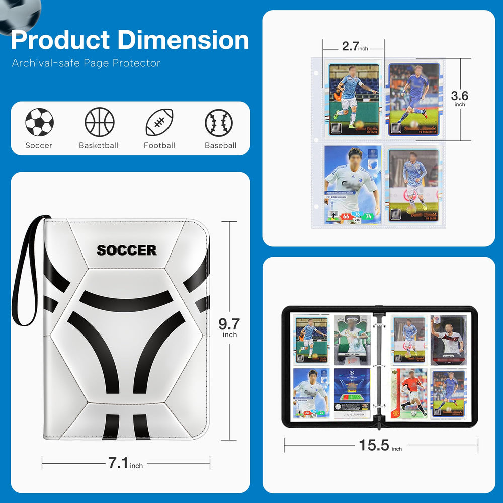 Lalasu binder with wristband for easy portability at games and events.