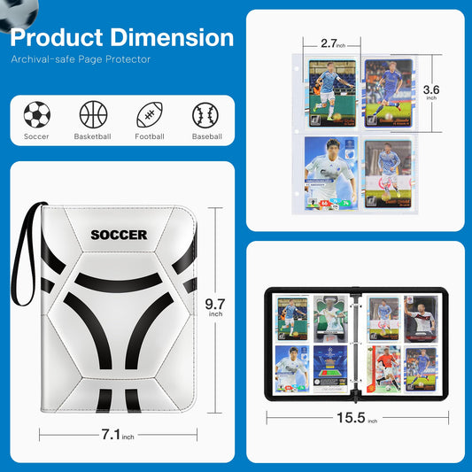 Lalasu binder with wristband for easy portability at games and events.