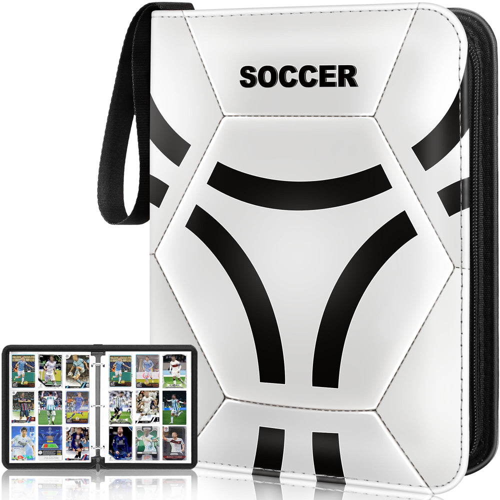 Lalasu Soccer Card Binder front cover with premium finish for display