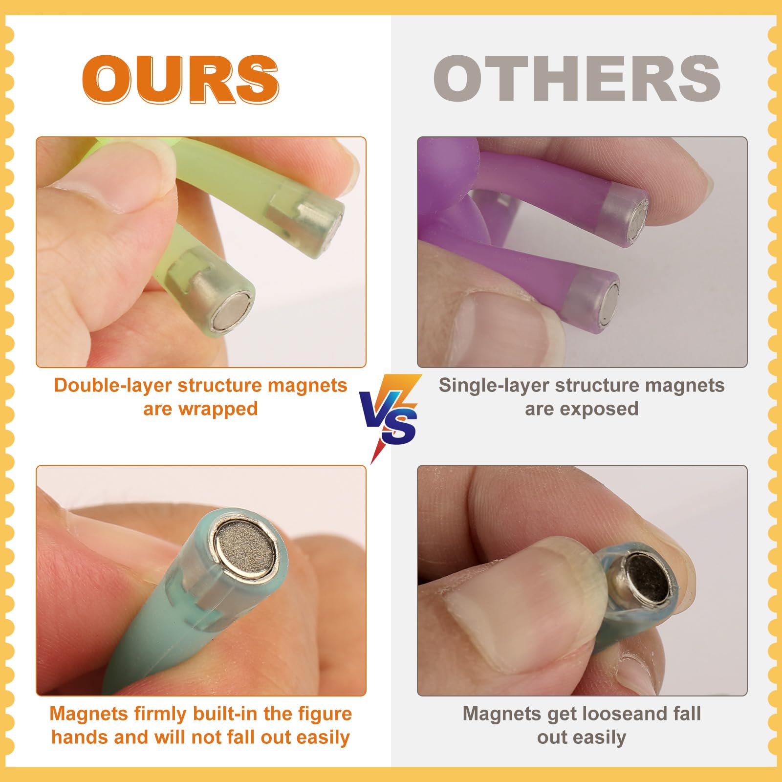 Laleay magnetic toys for travel: compact figures ease long trips.